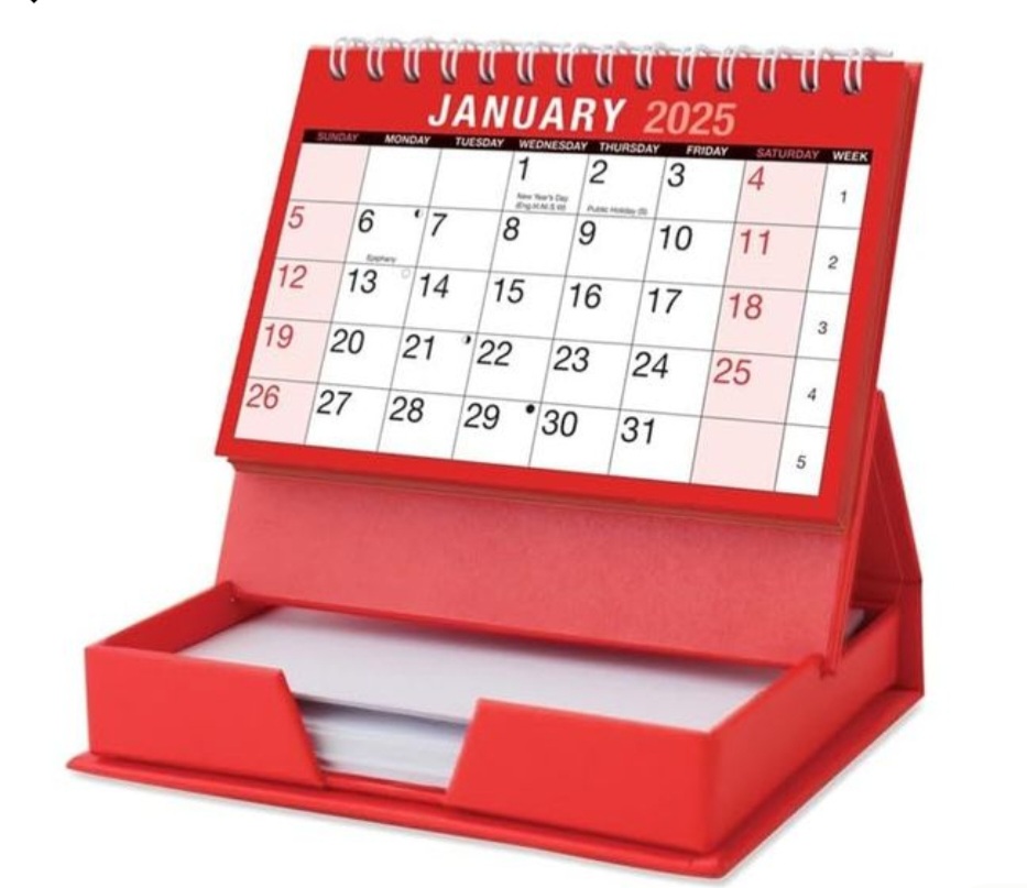 تقویم رو میزی و دیواری